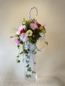 Bukiet ślubny parasolka bukiety kraków